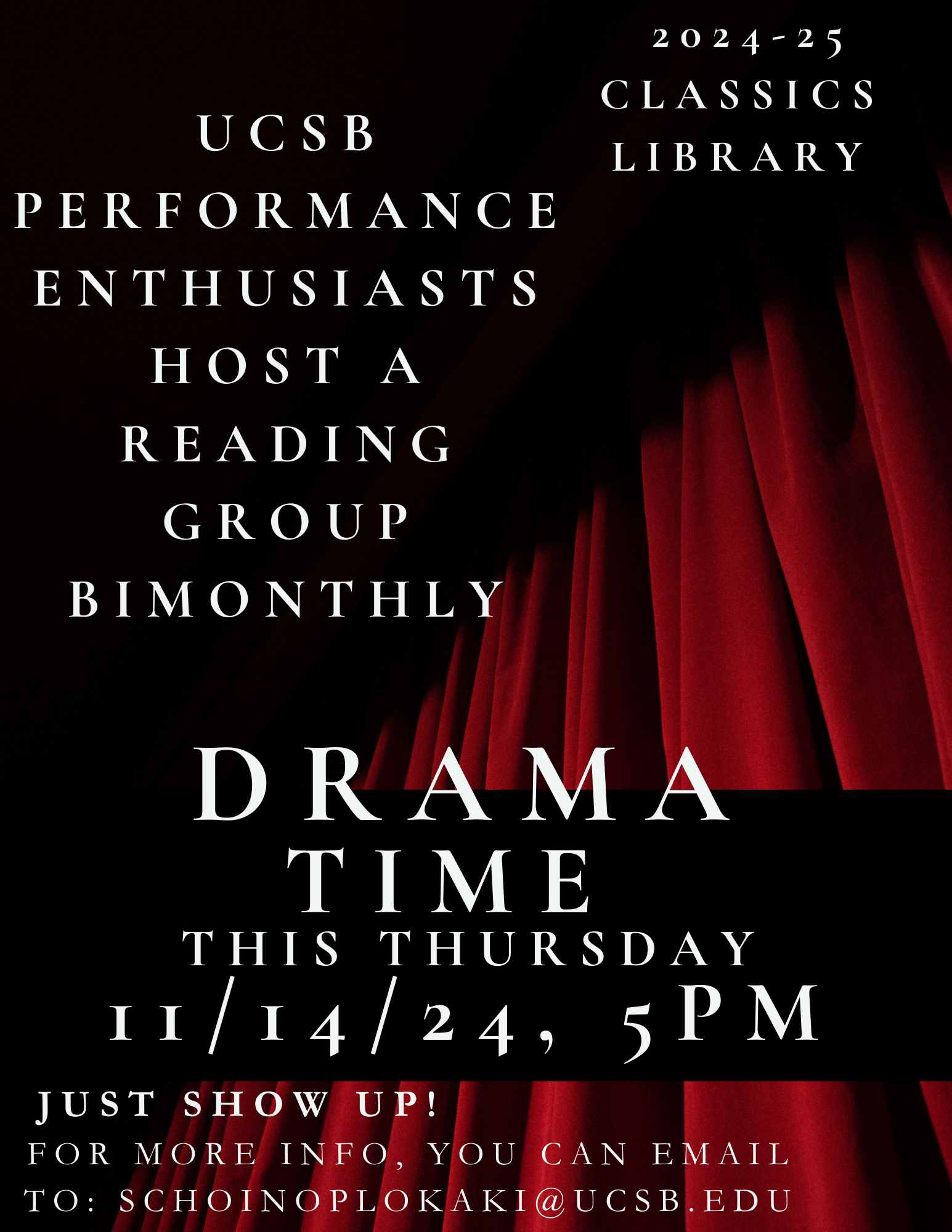 DramaTime Reading Group @ Classics Library